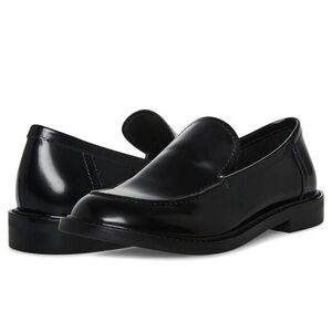 Steve Madden Larusso Black Leather Dark Academia Loafer Shoes